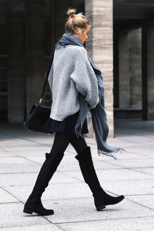 How To Wear Over The Knee Boots In Winter